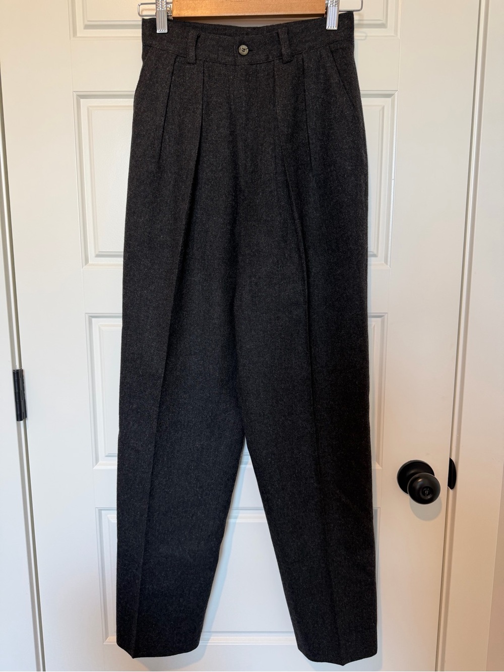 L.L. Bean Dark Gray Pleated Women's Dress Pants